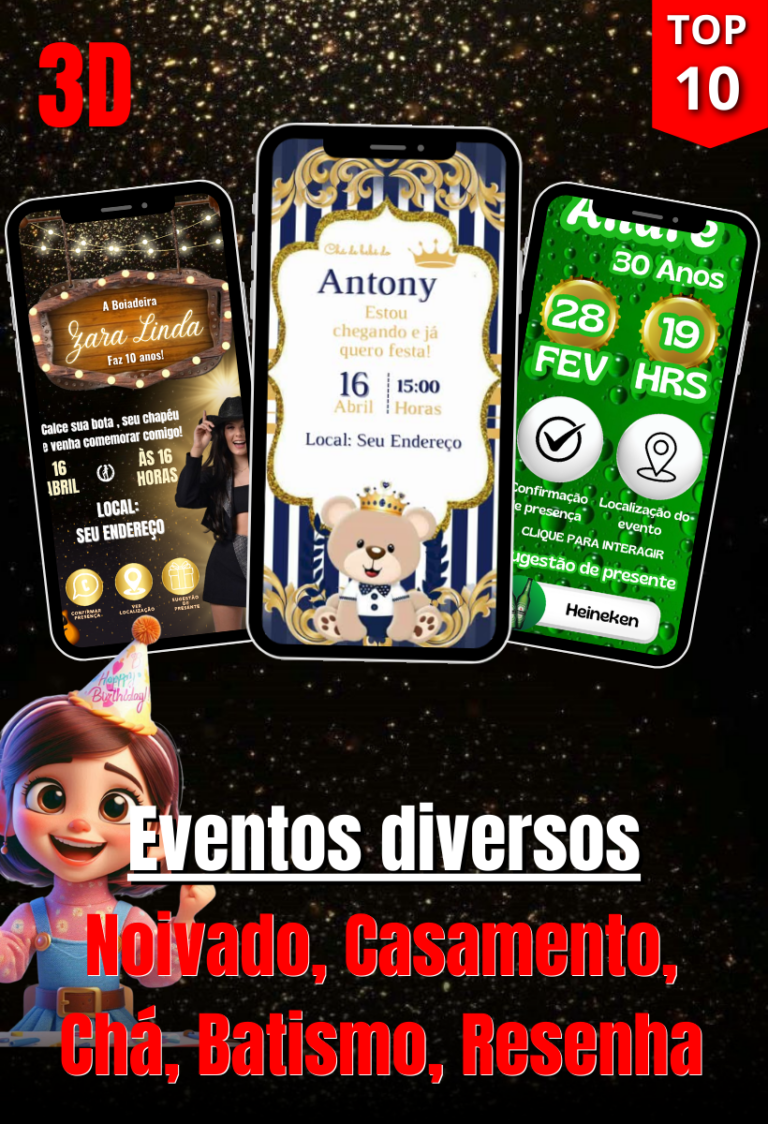 Convite Encantado - Eventos variados