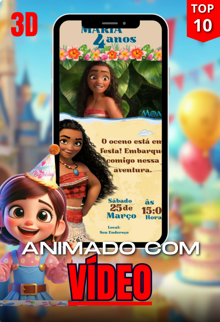 Convite Encantado - Animado com vídeo