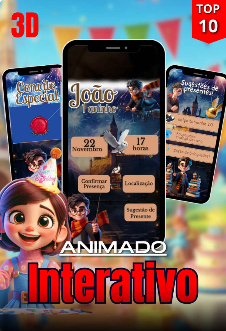 Convite Encantado - Animado Interativo