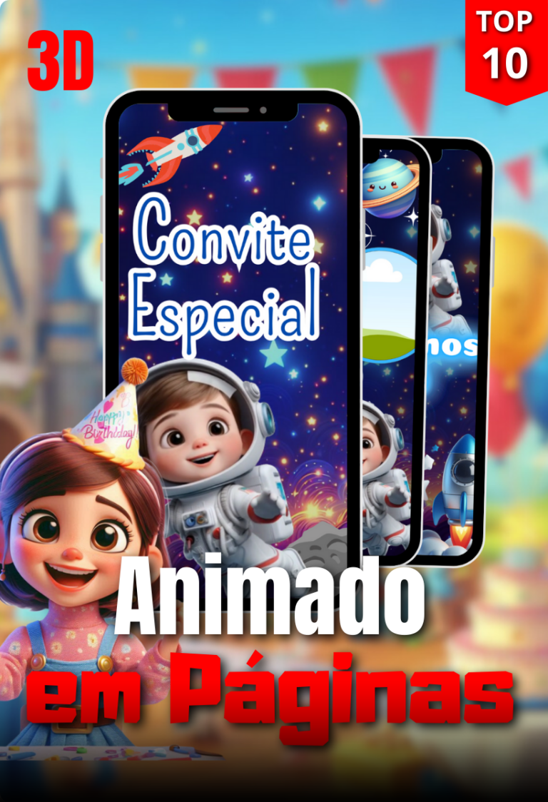 Convite Encantado - Animado em Páginas